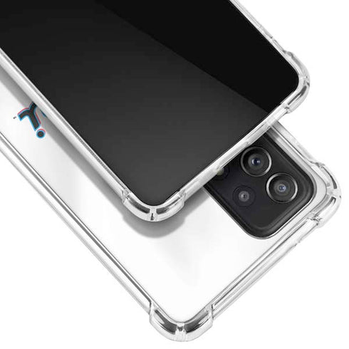 MLB Miami Marlins Home Jersey Galaxy A72 5G Clear Case